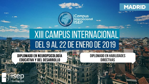 Nueva convocatoria de Diplomados en Madrid para enero de 2019