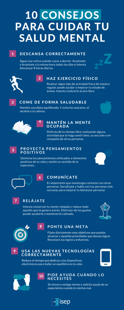 consejos salud mental isep